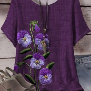 3D Print Casual Tee for Everyday Wear